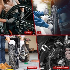 Zocipro Pack of 29 Tyre Change Levers, Tyre Assembly Tool, ire Spoons Lever Iron Tool Kits with 3 Wheel Rim Protectors Tool Kit, for Motorcycle, Bicycle, Trolley, Tyre, E Scooter