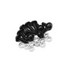 A ABSOPRO 10pcs M6 Black Aluminum Alloy Hex Socket Head