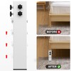 FOROIRON 2025 Up-Grade 4 Pack Carbon Steel Dorm Bed Riser