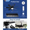 28 Inch Socket Fan Light with Remote Control, Screw in