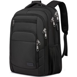 Mochila para hombre, Negro -, 15.6'', Mochilas de almuerzo de viaje