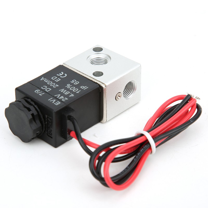 DirectActing Solenoid Valve Water Air Oil 2Position 3Way Aluminum Alloy