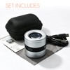 10X Jewelers Loupe Magnifier with UV/LED Lights and A Scale,