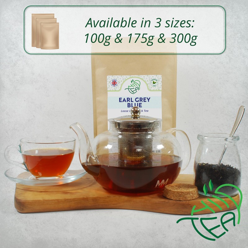 Earl Grey Blue Loose Leaf Tea – Premium Ceylon Black