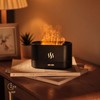 Flame Aroma Humidifier Ultrasound Colorful LED Ambient Lighting 180ml Portable