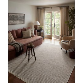 Loloi Amber Lewis x Malibu Ivory/Dove 5'-1" x 7'-7" Area Rug