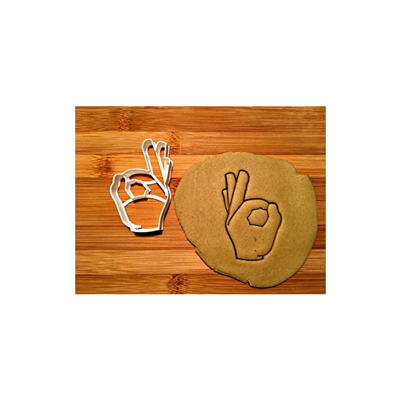 Sweet Prints Inc Okay Hand Cookie Cutter - Dishwasher Safe