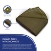 Tarps Now Canvas Tarps with Brass Grommets, (12' x 20')