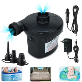 Electric Air Pump for Air Mattress, Electric Air Pump, Pump Air Mattress 2 in 1 Inflate and Deflate for Air Mattresses, Swimming Ring, Inflatable Boats