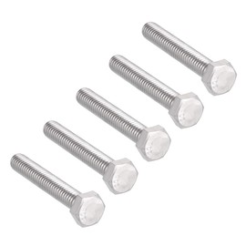 sourcing map 5/16-18x2" Hex Bolts 304 Stainless Steel Hexagon Screw Bolt 5pcs