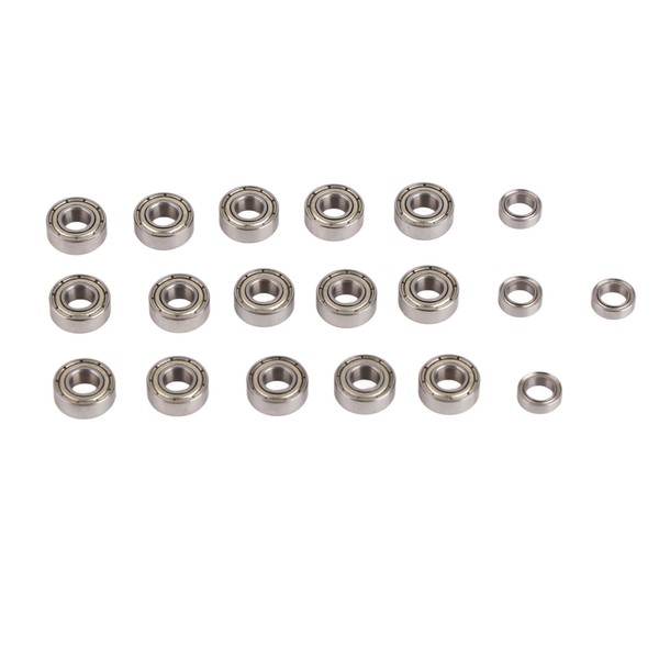 19Pcs Sealed Bearing Kit RC Car Metal Wheel Bearings for