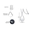 NEHZUS Womens Stainless Steel Waterdrop Pendant Urn Necklaces for Ashes