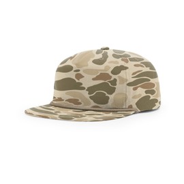 Richardson 256 Printed Umpqua Camo Flat Bill Hat - Harvest Duck Camo/ Light Brown, OSFM