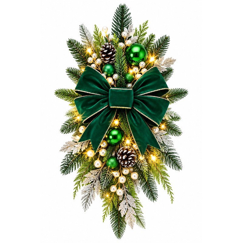 Christmas Wreath for Holiday Décor – Festive Greenery with Optional