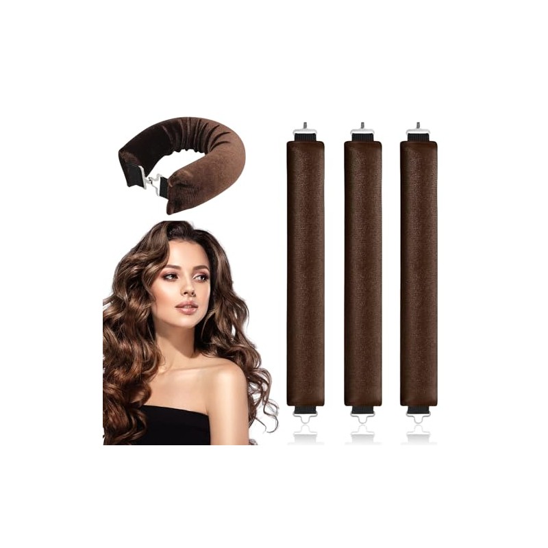 3pcs Rizadores De Pelo Sin Calor, Heatless Curls, Tubos para