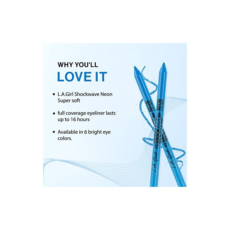 L.A. Girl Shockwave Neon Eye Liner, Electric