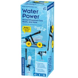 Thames & Kosmos Water Power STEM Experiment Kit | Build Your Own Rocket-Propelled Cars, Boats, and More! | Explore Physics of Air & Water, Pneumatics | 6 Models | Full-Color Manual & Experiment Guide