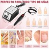 Pulidor de Uñas Profesional 35000 RPM con 100 Bandas de