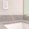 TayMac A54W Allure Nonmetallic Wallplate with Different GFCI Insert, White