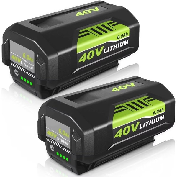 2Pack 6.0Ah OP40601 Replacement for Ryobi 40V Battery Compatible with