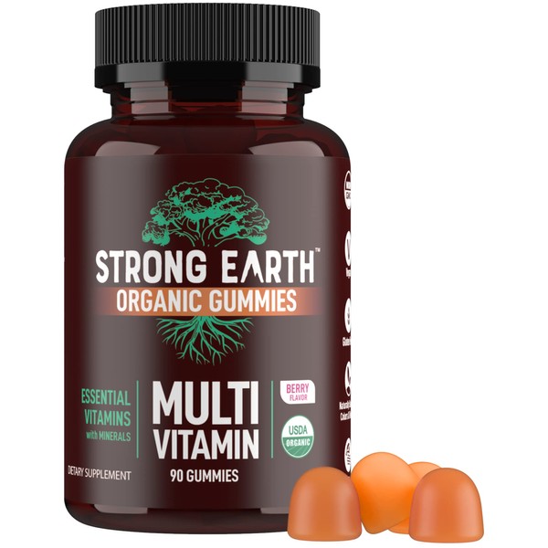 YUM-V'S Strong Earth- Organic Multivitamin Gummies for Adults - Gummy