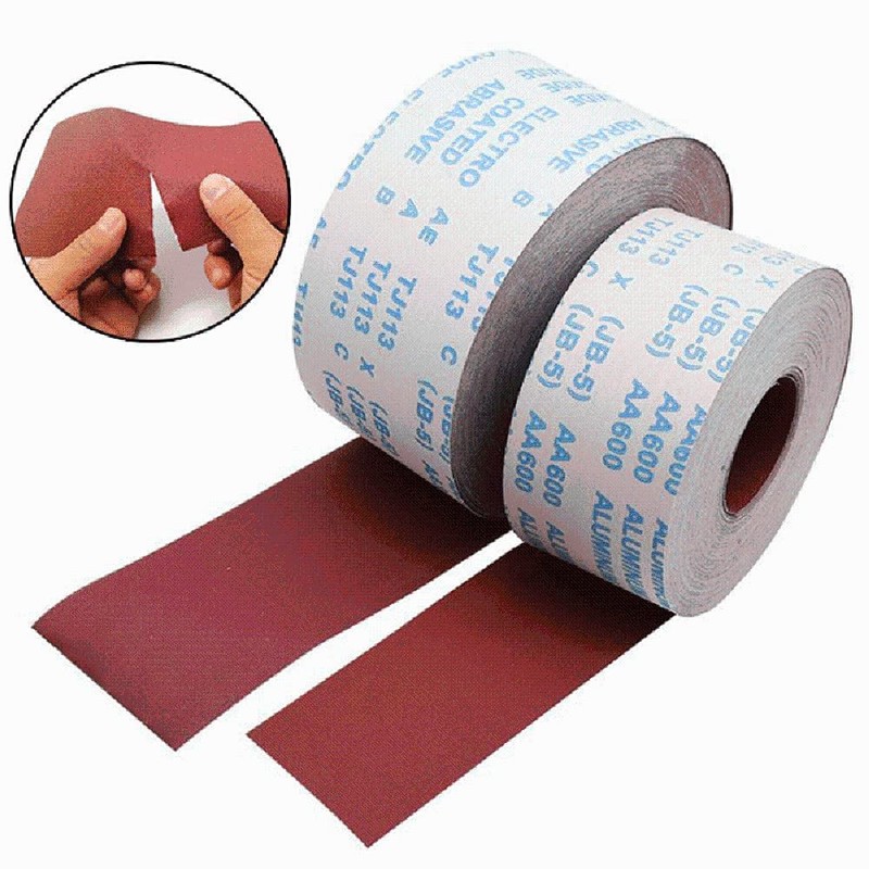 ExcInter Sanding Abrasive Sandpaper Roll Polishing Grinding Emery Flexible Cloth