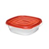 Rubbermaid TakeAlongs Sandwich Food Storage Containers, 2.9 Cup, Tint Chili,