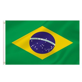 LARGE Brazilian Flag, 3x5Ft Brazil Flags Banner For Indoor Outdoor Decoration of Canada Yards.Parade Or Express Mood