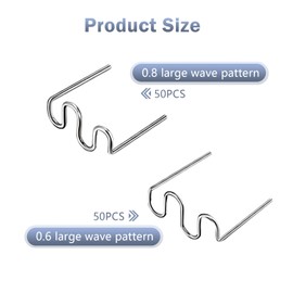 1000PCS Welding Rods Hot Staples, Repair Machine Welding Rods, Plastic Welding Staples for Repair Car Bumpers Dashboards Lamp Holders Daily Plastics Supplies Plastics Rings 0.8mm 0.6mm Staples