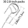xiaozhenjida 30 Piece 2.8 inch Screw-in Hooks Heavy Duty Hooks