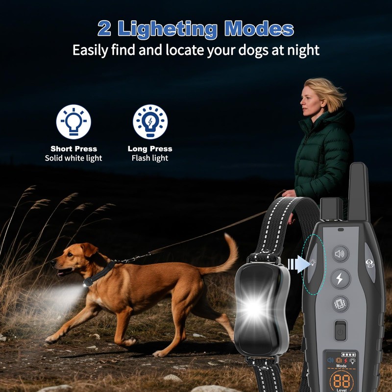 BCPETMY Shock Collar for Dogs with Color Screen - 3300