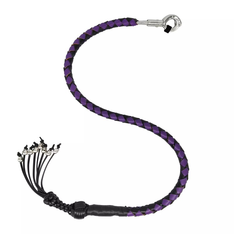 Dream Apparel 42" Leather Motorcycle Get Back Whip for Handlebar