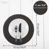 wiipara Round Woven Placemats Set of 6, 34 cm Kitchen