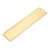 sourcing map Straight Brass Ruler 120mm 4 Inches Metric Measurement