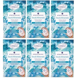 6er Pack Dresdner Essenz Körper-Peeling Sea & Minerals 6 x 50g