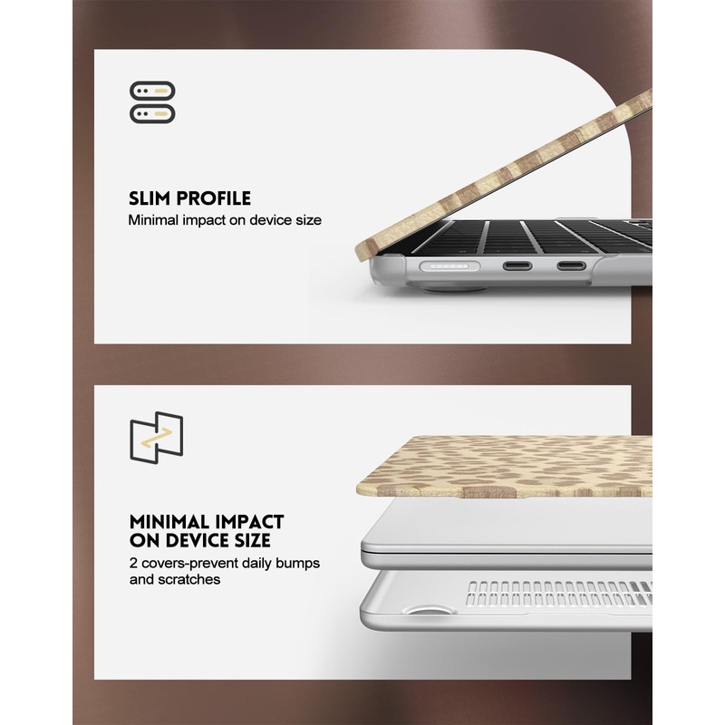 iCasso Compatible with MacBook Air 13 inch Case 2025 2024-2022