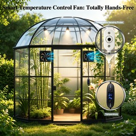 5V USB Digital Temperature Controller Socket, 0-60°C Adjustable Thermostat with Magnetic Probe,2A10W Output for USB Fan,Reptile Tank,Greenhouse,Aquarium &AV Cabinet Temperature Control and Ventilation