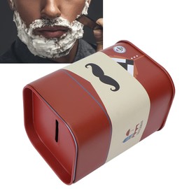 Blade Container, Safety Shaver Blade StoragementRemovable Design Large Capacity Compact Structure Beautiful Practical Blade Disposal Case for Home(Red beard)