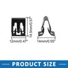 A ABSOPRO Car Dashboard Console Panel Clips 14 x 14.5