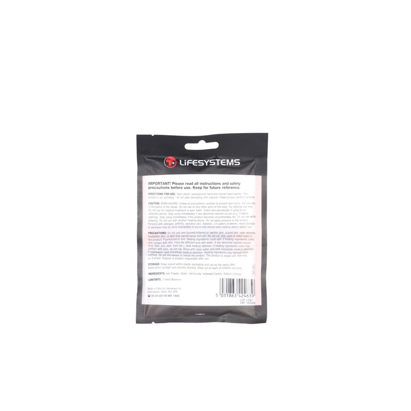 Lifesystems Air Activated Hand Warmers, Up To 12 Hours of