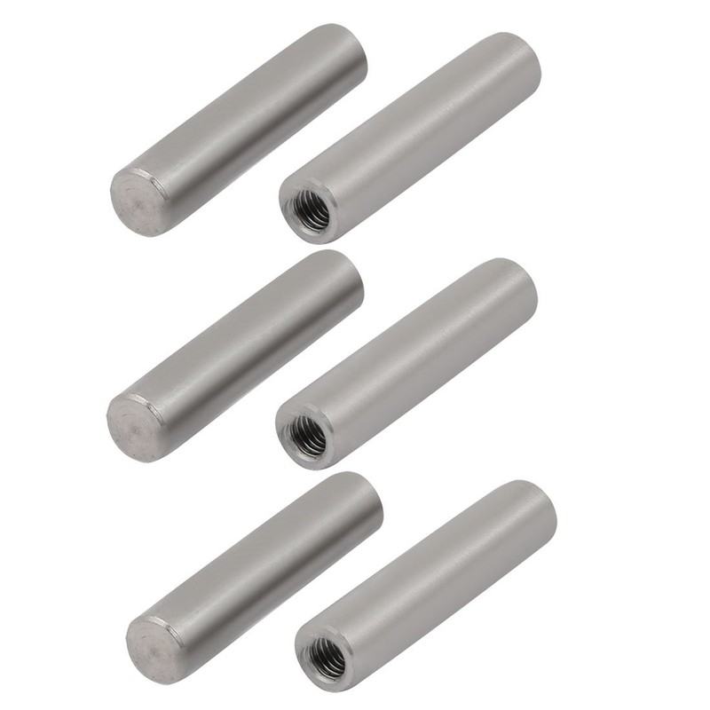 sourcing map 6pcs 304 Stainless Steel M6 Internal Thread 10