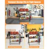 Sports Equipment Organizer Storage, Garage Ball Storage Basketball Rack Ball