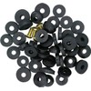 48 pc Faucet Washers and Brass Bibb Screws Assortment, Flat