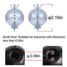 MIIIM 20 PCS Air Layering Propagation Kit with Zip Ties, Reusable Grafting Ball, Clear Air Layering Pods, Rooting Ball for Fast Propagation (Small)