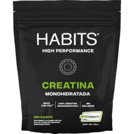 Habits, Creatina Monohidratada 300 Gr. Sin Sabor, Sfn.