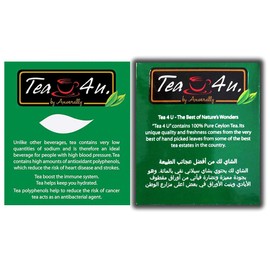 Tea4U Organic & Original Ceylon Black Tea Bags