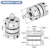 Flexible Shaft Coupling, D20 L29 Aluminum Flexible Diaphragm Motor Shaft