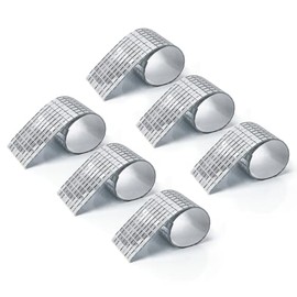 LONGKING 2364 Pieces Self-Adhesive Mirror Tiles, Square Mirror Stickers Mosaic Tiles, Glass DIY Craft Decoration, Disco Ball Tiles(Silver)