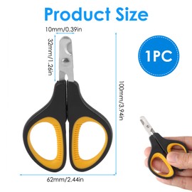 Cat & Dog Nail Clipper - Professional Pet Grooming Trimmer Tool for Small Animals such as Tiny Dogs, Cats, Puppies, Kittens, Birds, Hedgehogs, Ferrets, Rabbits and Hamsters