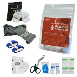 euphnix Bleeding Control Kit - Essential Supplies for Hemorrhage Emergencies | Quick Clot, Compact, Instant Access | Standard Pack 13 Pcs